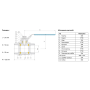 Кран шаровый муфтовый двусоставной с фиксатором нержавеющий (2PC), AISI304 DN50 (2"), (CF8), PN40