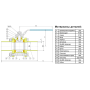 Кран шаровый приварной трехсоставной нержавеющий (3PC), AISI316 DN15 (1/2"), (CF8M), PN64
