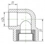 Угольник Kalde 3222-efo-250b00 25х1/2